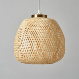 Litecraft Naya Natural Bamboo Woven Easy Fit Lamp Shade - thumbnail 4