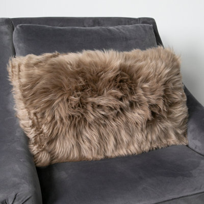 Native Natural Genuine Natural Long Hair Sheepskin Cushion