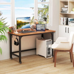 Mobile Computer Desk 120Cm Home Office Desk W/ Storage Bag - thumbnail 4
