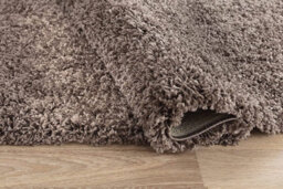 Modern Extra Large Small Soft 5Cm Shaggy Non Slip Bedroom Living Room Carpet Runner Area Rug - Taupe 60 X 110 Cm - thumbnail 3