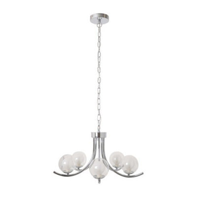 Pagazzi Lighting Pagazzi Jimena 5 Light Polished Chrome Pendant Chandelier - image 1
