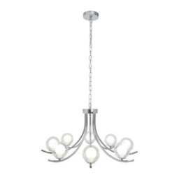 Pagazzi Lighting Pagazzi Jimena 5 Light Polished Chrome Pendant Chandelier - thumbnail 2
