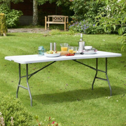 House Of Home Heavy Duty Picnic Camping 6Ft Folding Plastic Garden Table Portable Banquet Bbq Tables - thumbnail 1