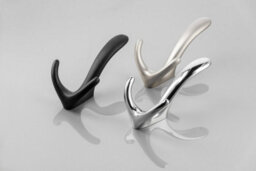 B2C Coat Hat Hooks Twin Robe Door Dress Bathroom Towel Bag Wall Hanger Black Matt Cordoba - thumbnail 2