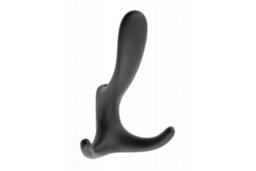 B2C Coat Hat Hooks Twin Robe Door Dress Bathroom Towel Bag Wall Hanger Black Matt Cordoba