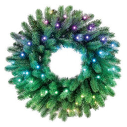 Twinkly Pre-Lit Wreath, 60 Cm, 50 Rgb Leds - thumbnail 1