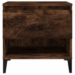 Berkfield Side Table Smoked Oak 50X46X50 Cm Engineered Wood - thumbnail 6