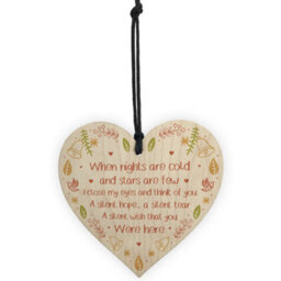 Red Ocean Handmade Memorial Plaque Heart Mum Dad Nan Memorial Sign Remembrance Plaque - thumbnail 5