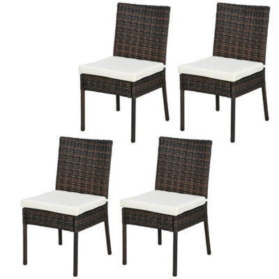 Chilli Seating Set Of Four Rattan Garden Chairs