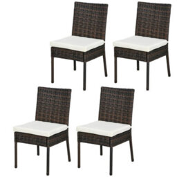 Chilli Seating Set Of Four Rattan Garden Chairs - thumbnail 1