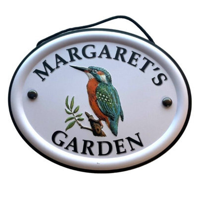 Mulberry Studios Decorative Bird Garden Sign - Margaret's Garden