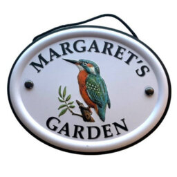 Mulberry Studios Decorative Bird Garden Sign - Margaret's Garden