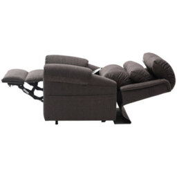 Loops Comfortable Dual Motor Rise And Recline Armchair In Mink Chenille Fabric - thumbnail 5