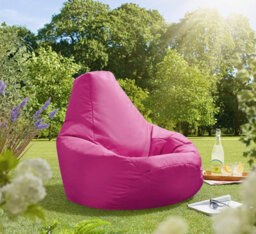 Beautiful Beanbags Adult Highback Beanbag For Indoors Or Outdoors Ready Filled Bean Bags - Pink - thumbnail 1