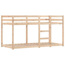 Walplus Bunk Bed Without Mattress White&black 80X200 Cm Solid Wood Pine - thumbnail 8
