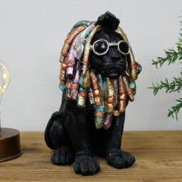 Gifts Direct 2 U Black Lion With Dreadlocks Ornament Figurine - thumbnail 5