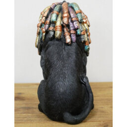 Gifts Direct 2 U Black Lion With Dreadlocks Ornament Figurine - thumbnail 4