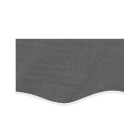 Walplus Replacement Fabric For Awning Garden Sun Shade Canopy Gazebo For Back Door, Porch, Patio Valance Anthracite Stripe 3 M - thumbnail 4