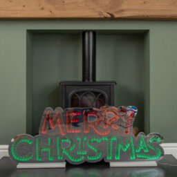 Samuel Alexander 1M Light Up Merry Christmas Infinity Light Decoration With Red And Green Leds - thumbnail 3