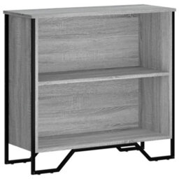 Berkfield Modern Bookcase Grey Sonoma 80X31X74.5 Cm Engineered Wood - thumbnail 1