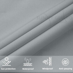 Grey 4X4X4M Triangular Shade Sail Waterproof Uv Resistant - thumbnail 6