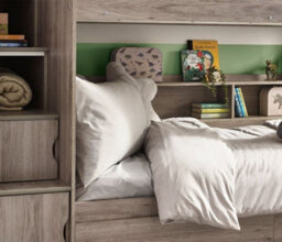 Tuscan Grey Oak Wooden Staircase Bunk Bed - 3Ft Single - thumbnail 6