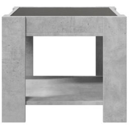 Berkfield Coffee Table With Led Concrete Grey 53X53X45 Cm Engineered Wood - thumbnail 6