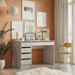 Ada Desk Sturdy Laminated Board Construction With Durable Abs Edging Cashmere - thumbnail 1