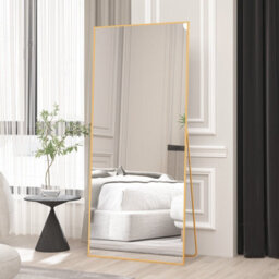 Cassilando Gold 165 X 60 Cm Full Length Mirror/wall Mirror, For Bedroom Living Room, Aluminum Alloy Frame, Hanging Or Leaning - thumbnail 7