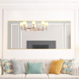 Cassilando Gold 165 X 60 Cm Full Length Mirror/wall Mirror, For Bedroom Living Room, Aluminum Alloy Frame, Hanging Or Leaning - thumbnail 6