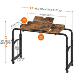 Over Bed Table Computer Desk Height Adjustable Office Desk Office Table - thumbnail 2