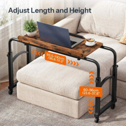 Over Bed Table Computer Desk Height Adjustable Office Desk Office Table - thumbnail 3