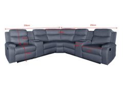DS Living Ravello Recline 5 Seater In Grey Or Cream - thumbnail 8