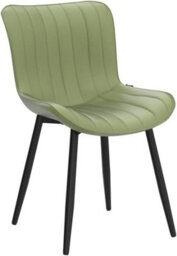Xample Dining Chairs Set Of 2 Faux Leather Modern Padded Seat With Metal Legs, Comfortable And Durable Kitchen, Office, Or Cafe Seating - thumbnail 4
