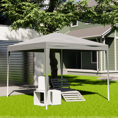 Alivio 3 X 3M Garden Pop Up Gazebo, Outdoor Party Tent Canopy (Grey)