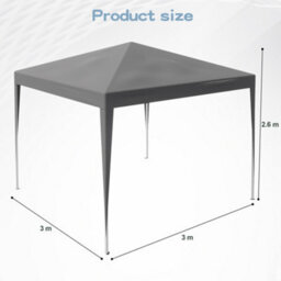 Alivio 3 X 3M Garden Pop Up Gazebo, Outdoor Party Tent Canopy (Grey) - thumbnail 5