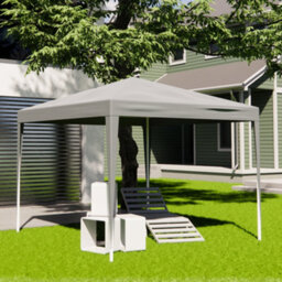 Alivio 3 X 3M Garden Pop Up Gazebo, Outdoor Party Tent Canopy (Grey) - thumbnail 1