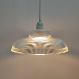 CGC Lighting Cgc Jacinta Clear Glass Ribbed Lampshade Ceiling Kitchen - thumbnail 6