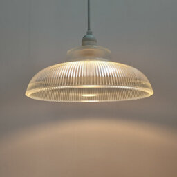 CGC Lighting Cgc Jacinta Clear Glass Ribbed Lampshade Ceiling Kitchen - thumbnail 5