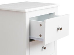Aspect Furniture Melia Bedside Table,nightstand Lamp Desk For Bedroom (White, 2 Drawer) - thumbnail 6