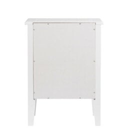 Aspect Furniture Melia Bedside Table,nightstand Lamp Desk For Bedroom (White, 2 Drawer) - thumbnail 5