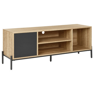 Beliani  Tv Stand Moines Brown/ Black - image 1