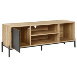 Beliani  Tv Stand Moines Brown/ Black - thumbnail 6
