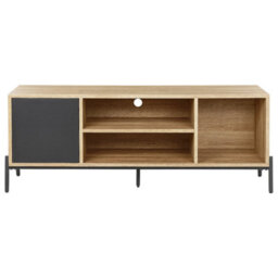 Beliani  Tv Stand Moines Brown/ Black - thumbnail 5
