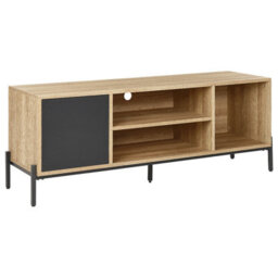 Beliani  Tv Stand Moines Brown/ Black