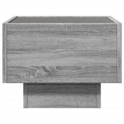 Berkfield Side Table With Led Grey Sonoma 40X40X30 Cm Engineered Wood - thumbnail 6