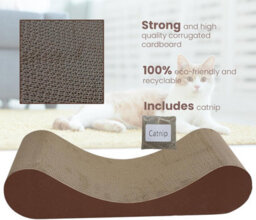 Divchi Cat Scratching Board Cat Lounge Bed With Catnip  Bed For Kitty  Cats Scratchers  Pet Cardboard  Scratch Pad - thumbnail 4