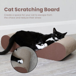 Divchi Cat Scratching Board Cat Lounge Bed With Catnip  Bed For Kitty  Cats Scratchers  Pet Cardboard  Scratch Pad - thumbnail 2