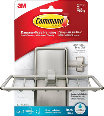 3M Command Command Bath Satin Nickel Soap Dish Bath34 - image 1