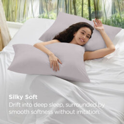 Moonlight Bedding Pillowcase Pack Of 2-Envelope Closure Super Soft Brushed Microfiber House Wife Pillow Cover,(Silver, 50X75 Cm) - thumbnail 4
